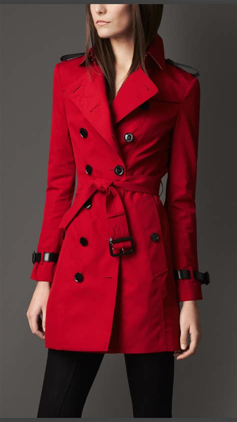 burberry red toggle coat|burberry trench coat.